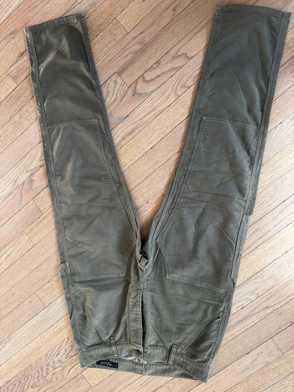 Rag & Bone Men's Olive Green Cotton Blend Casual Chino Pants Size 30 Utility